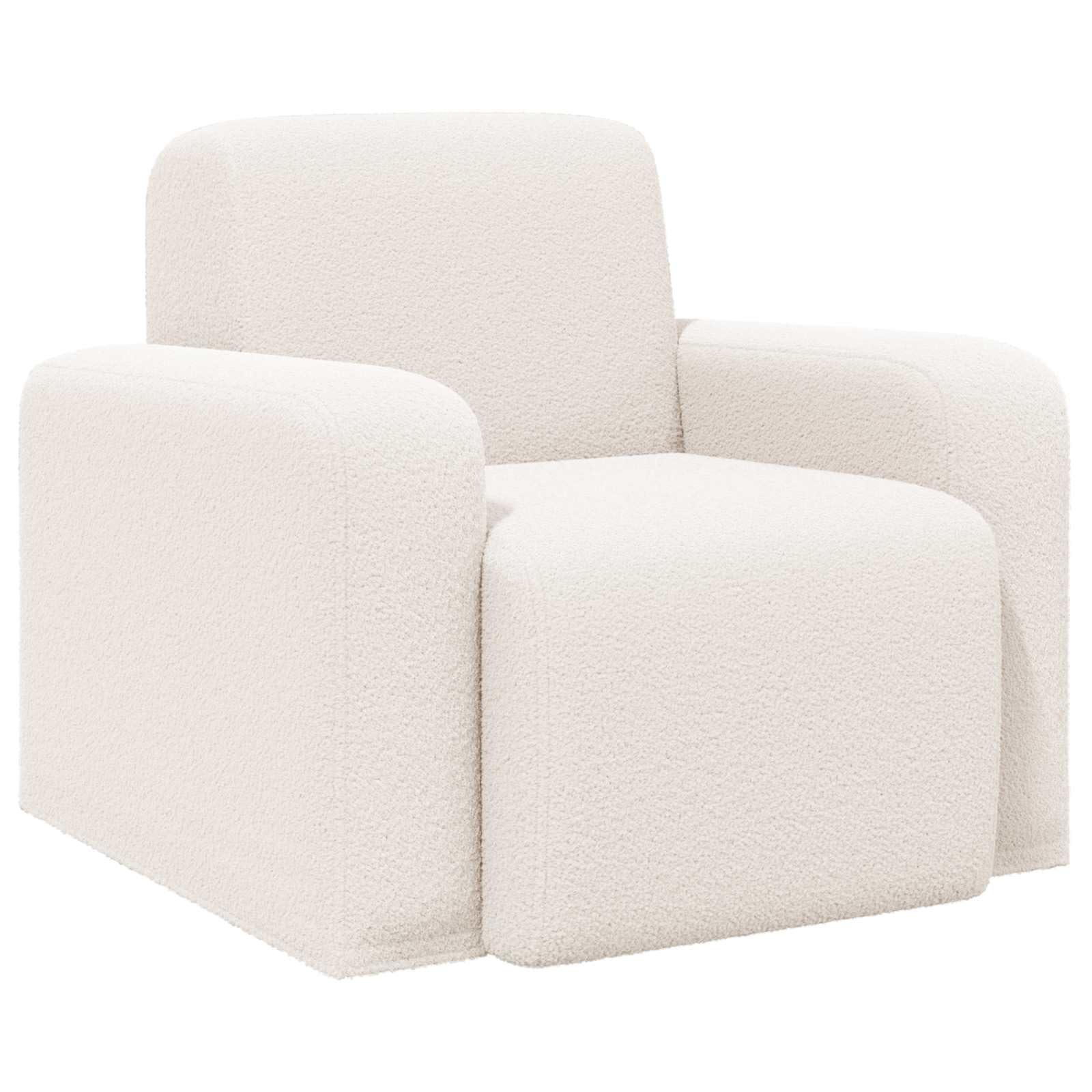 vidaXL Sessel Creme Bouclé