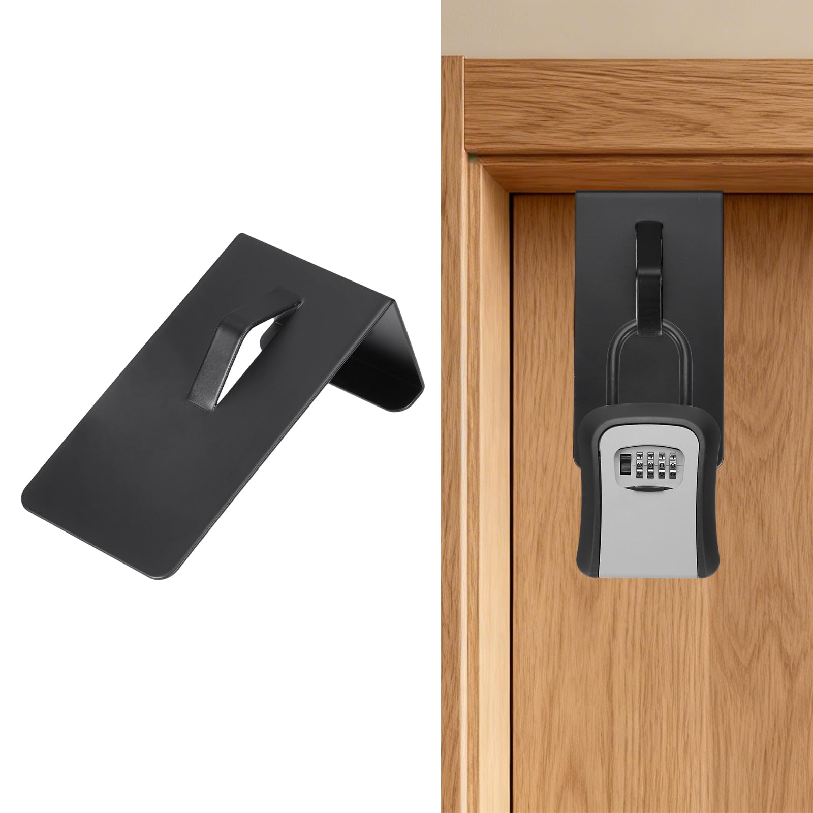 Photo 1 of PATIKIL Over-the-Door Lockbox Bracket