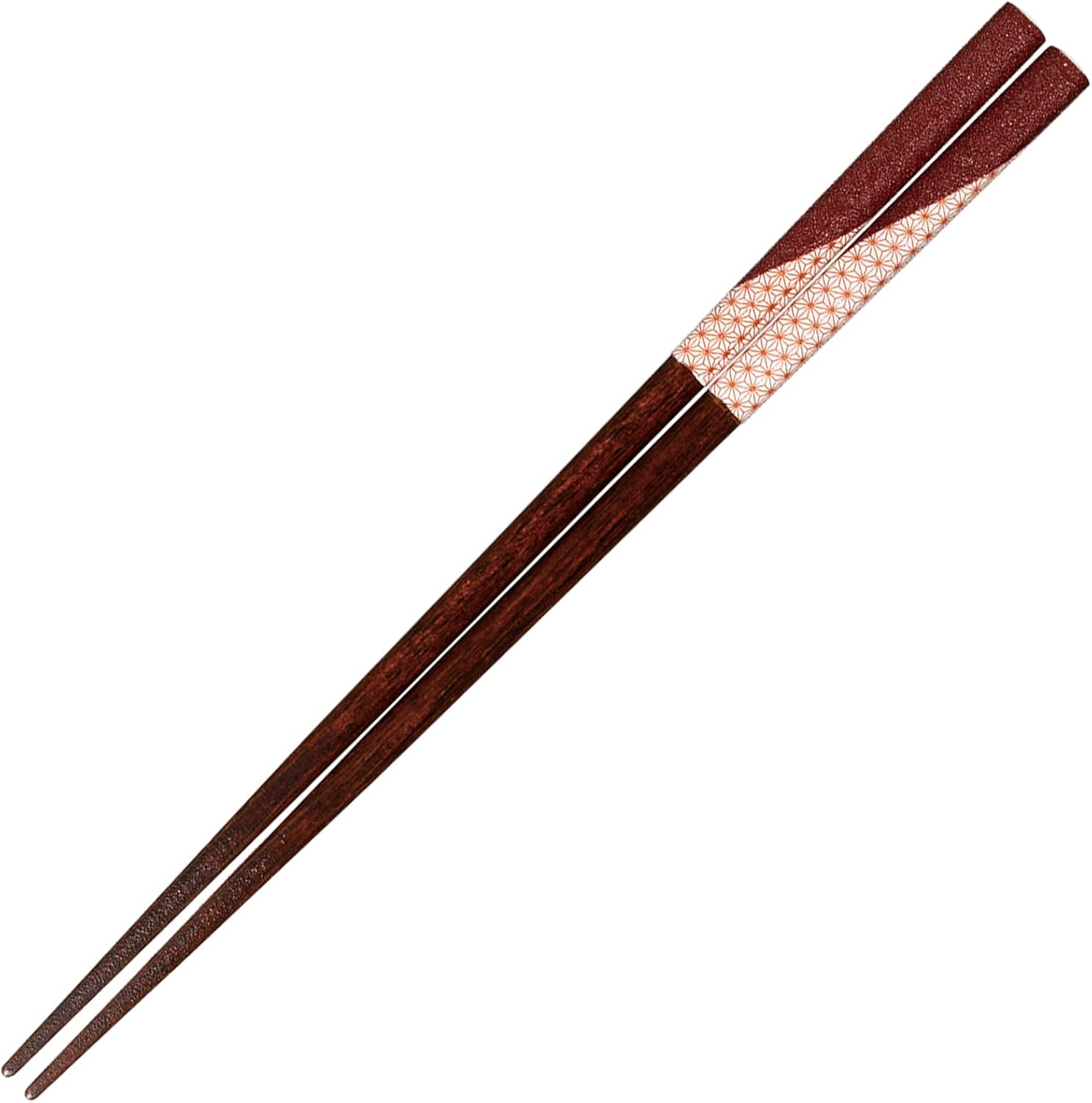 Sunlife H-06399 Ceramic Painting Scroll Chopsticks Dishwasher-Safe for Adults, Short, 8.3 inches (21 cm), Hemp, Red, Made in Japan