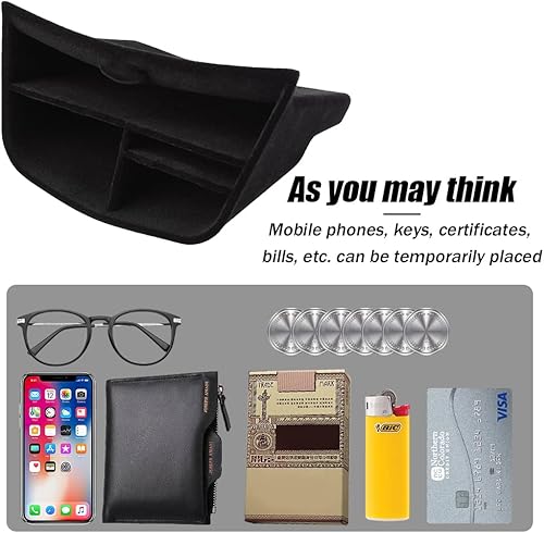 Miniatura 6 de yboueo Para Cadillac XT5 XT6 accesorios Caja de almacenamiento de consola central compatible con 2023 2022 2021 2020 2019 2018 2017 20162023-2020