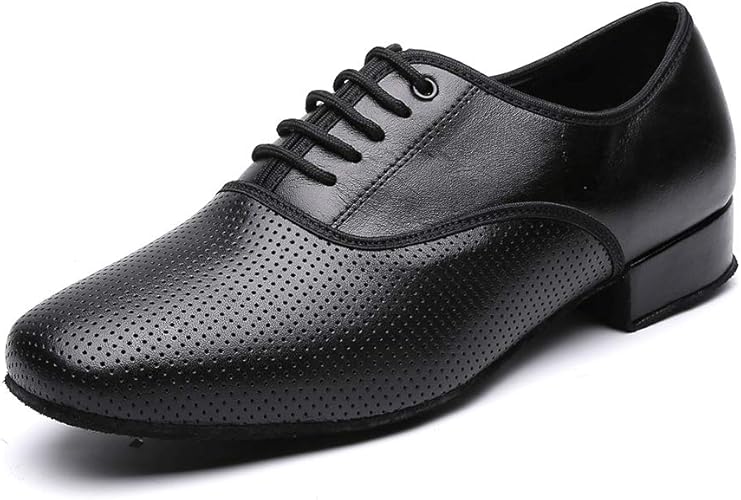 Men's Black Ballroom Latin Performance Shoes Waltz Modern