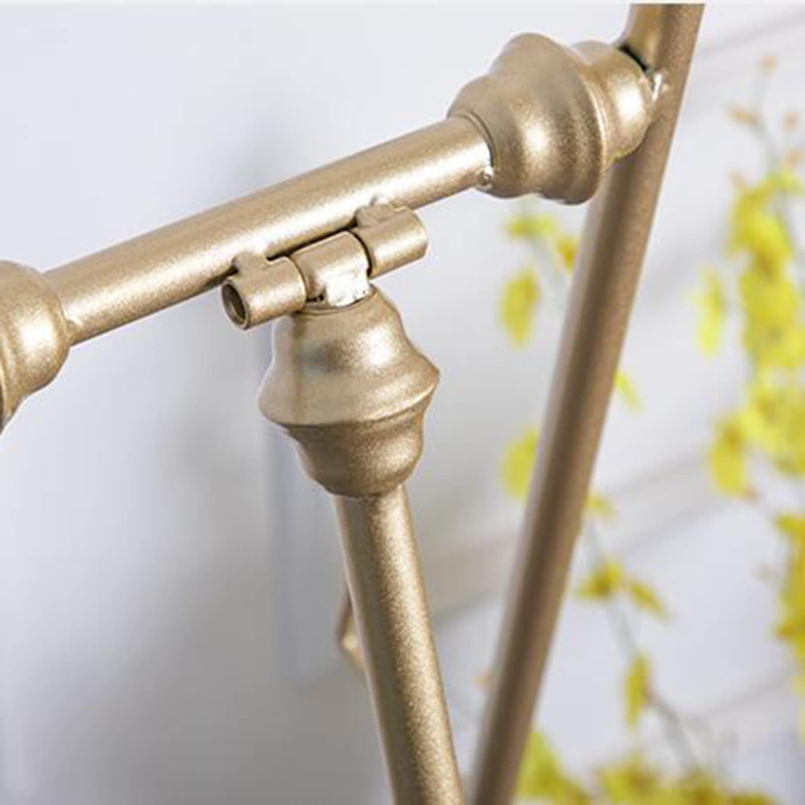 Cavalletto portatile leggero pieghevole in metallo per interni ed esterni, cavalletto regolabile con finitura dorata (1 confezione da 150 cm)