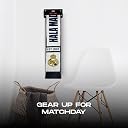 TACKLE FROM BEHIND Madrid European Royalty Football Knitted Scarf, 100% Woolen, 48" x 7", Soft and Warm, with Hanger, Gift for Football Fans gallery image
