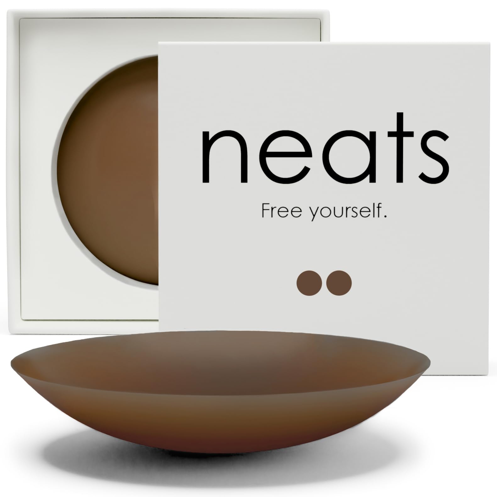 Neats Women's Mocha Nipple Covers For Reusable & Hypoallergenic Silicone Pasties, Adhesive Breast Petals (, 8Cm)