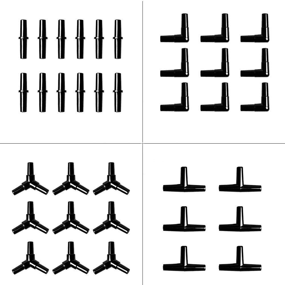 BornFeel Aquarium Airline Tubing Connectors I T L Y 40pcs Fish Tank Air Tube Adapters for 3/16 '' Air Line Hose : Pet Supplies