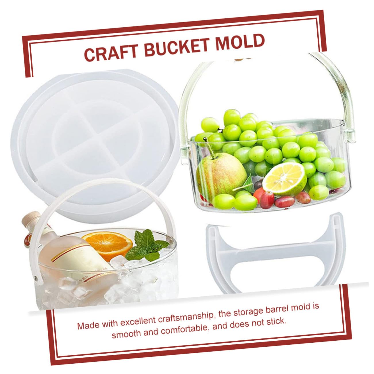 Angoily Molde de Cubo de Almacenamiento de Silicona Resistente al Desgarro para Manualidades DIY Diseño Flexible y Cómodo, Adecuado para Proyectos Creativos