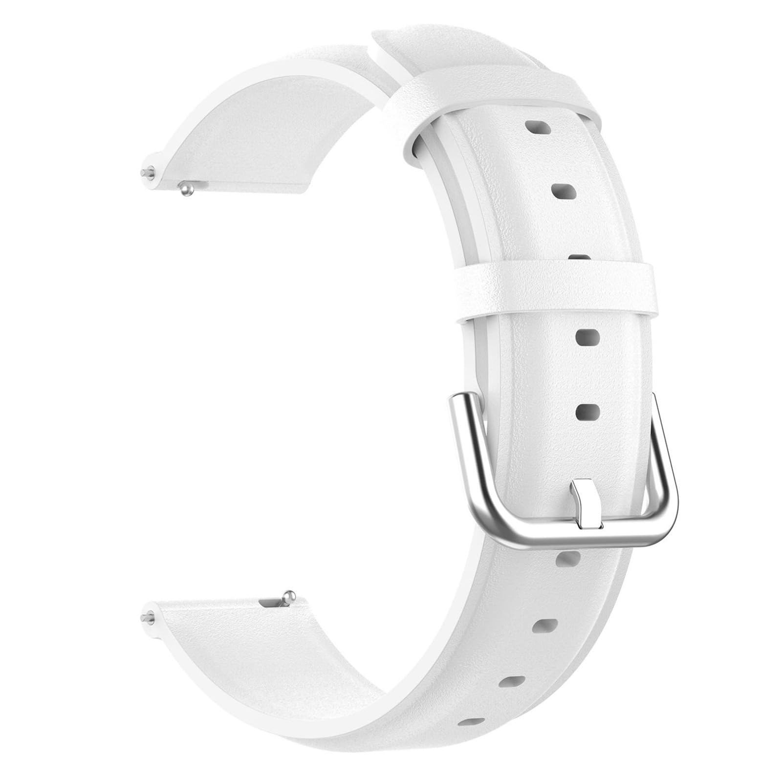 GIOPUEY Lederarmband Für Amazfit Active 2 44mm – Weißes Kalbsleder, Atmungsaktiv, Verschleißfest, Mit Einfacher Ladefunktion