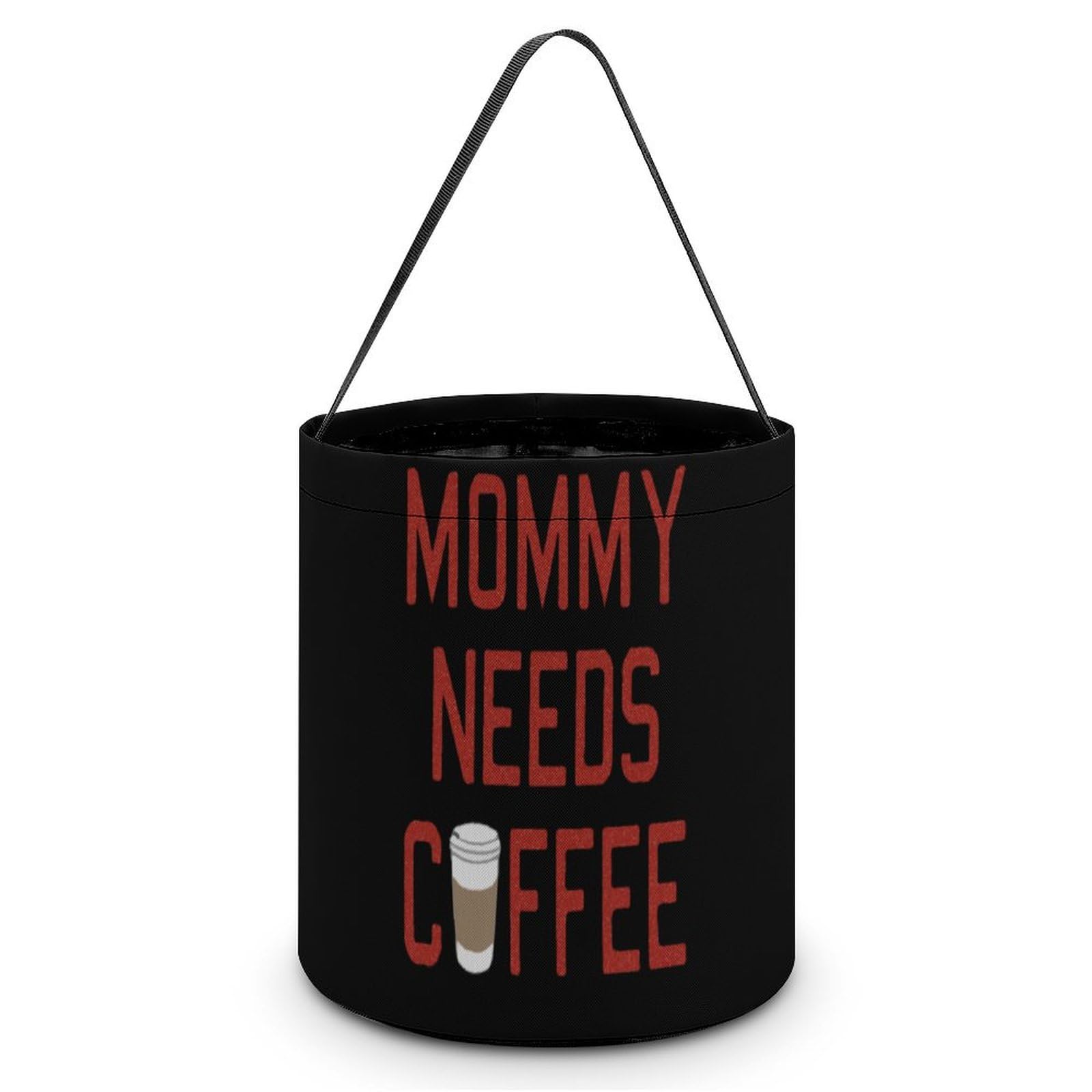 Mom Need Coffee Cute Easter Basket Bags Eggs Bucket Candy Tote Decorations Gifts Party Storage Bag