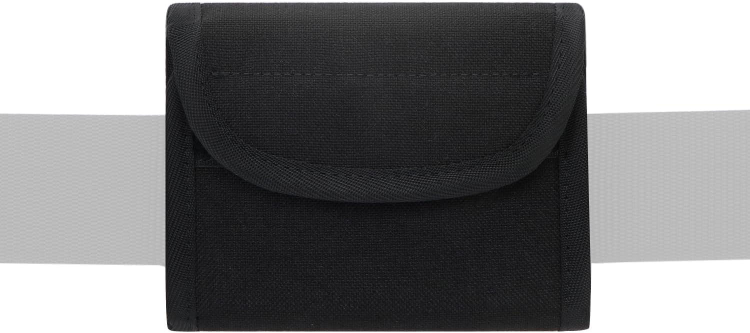 Double Glove Pouch for Police Firefighter, Duty Belt Rubber Gloves Holder, Dual-Pocket Latex Glove Keeper for EMT Paramedic