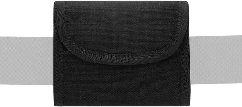 Double Glove Pouch for Police Firefighter, Duty Belt Rubber Gloves Holder, Dual-Pocket Latex Glove Keeper for EMT Paramedic