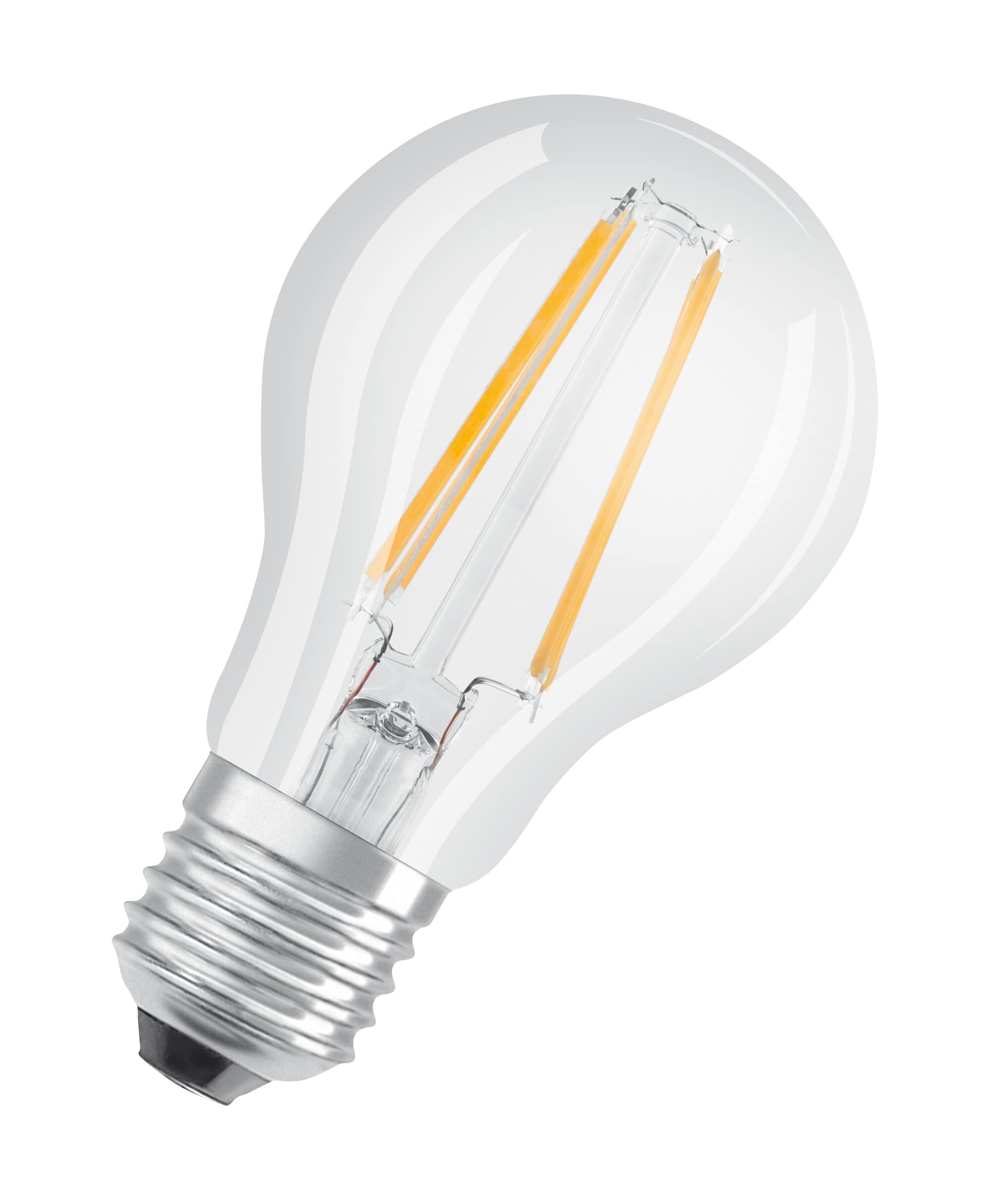 OSRAM LED BASE Classic A60, przezroczyste żarówki LED ze szkła na trzonek E27, kształt żarówki, chłodna biel (4000K), 806 lumenów, zastępuje tradycyjne żarówki 60W, pudełko 5 szt.