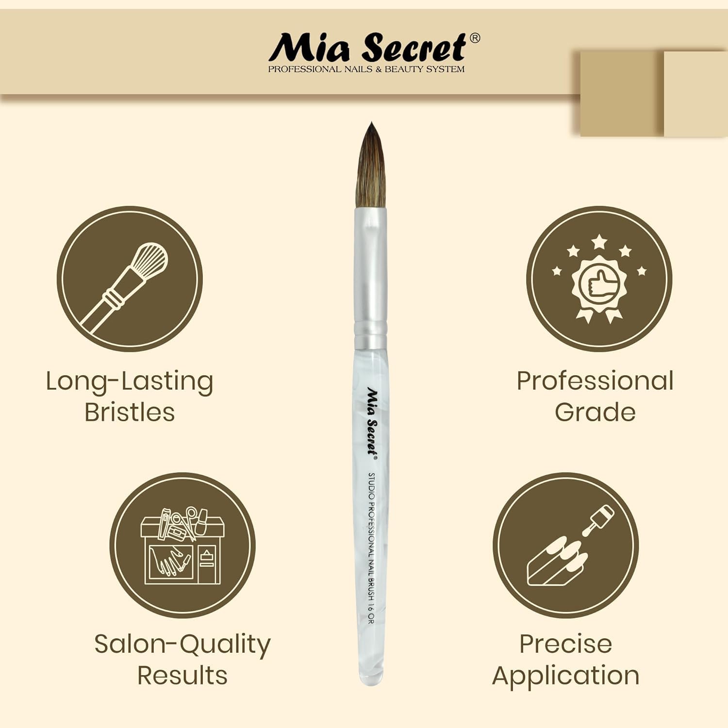 Mia Secret - Brush - (Acrylic) Studio Professional (16 OR)