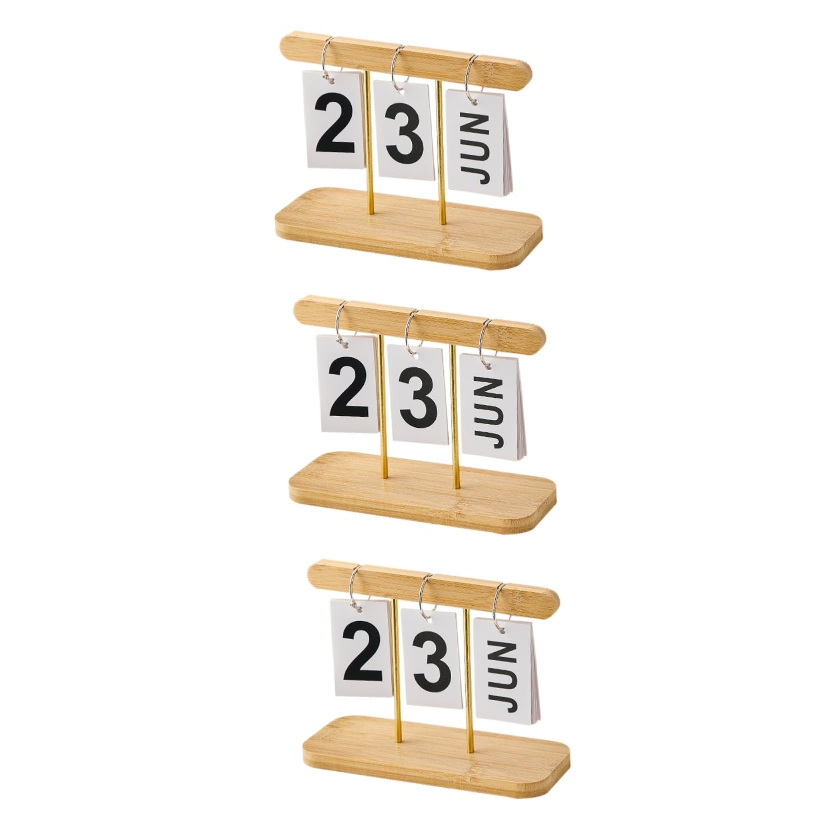 VILLCASE 3stücke Tischkalender Blockkalender Für Schreibtisch Dekorativer Holzkalender Mit -design Für Büro Und Zuhause Praktische Tischdekoration Für Lehrer Und Kollegen Nordischer