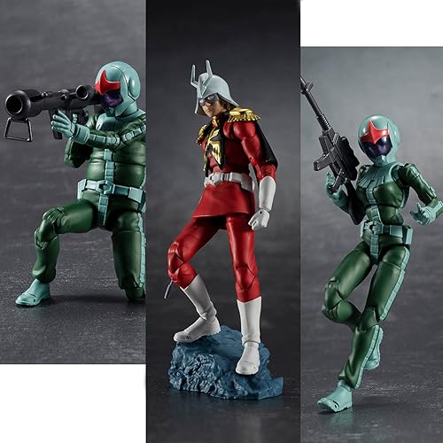Miniatura 3 de Megahouse - Gundam - Principality of Zeon Army Solider 04-06 (traje normal Solider & Char Aznable), figura de acción coleccionable G.M.G