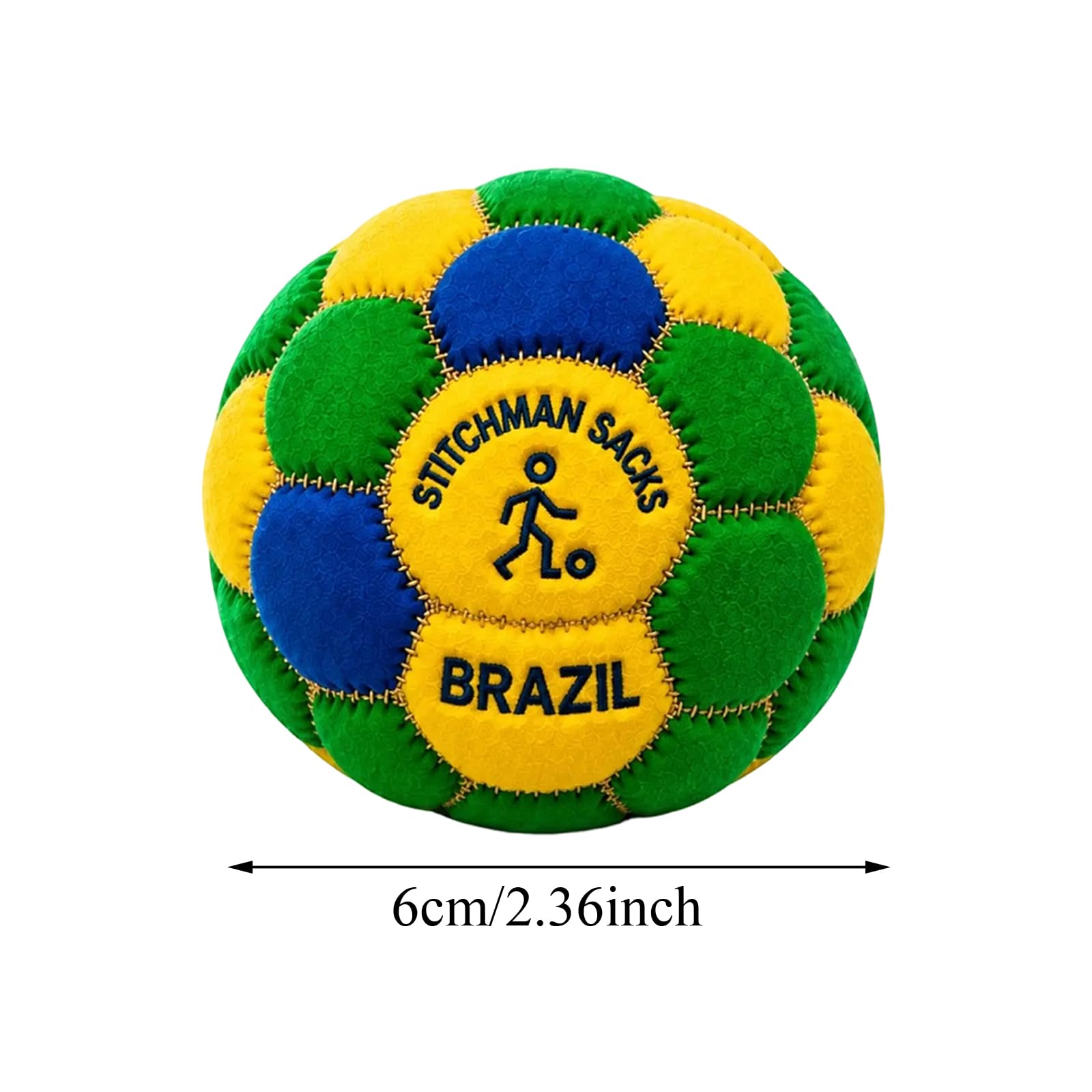 Hacky Sack Football Balle de Jonglage Souple en Peluche pour Activités Extérieures