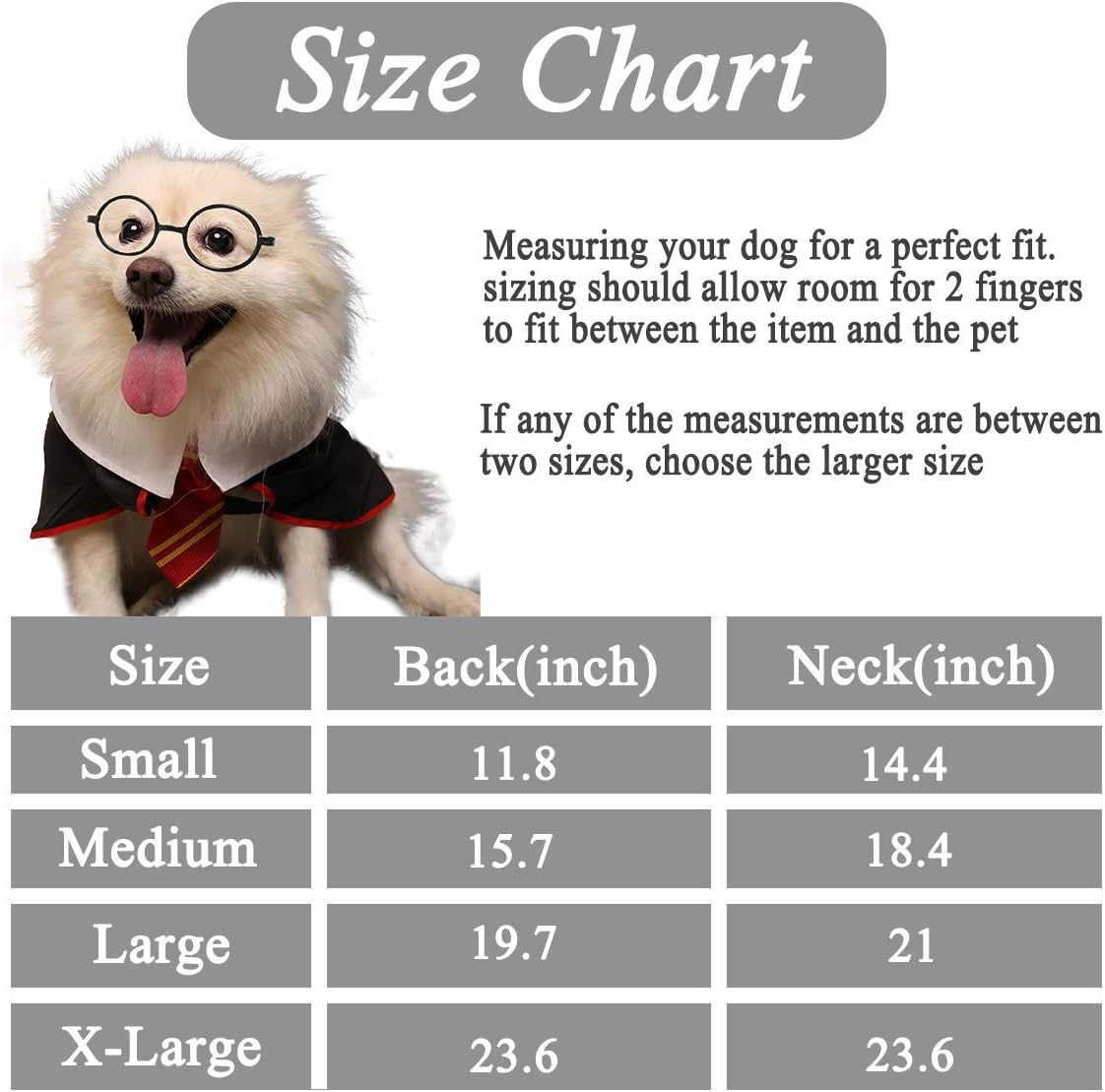 Coomour Dog Halloween Costume Pet Wizard Shirt Funny Cat Clothes for Dogs Cats Clothing with Glasses (Small) - Image 3