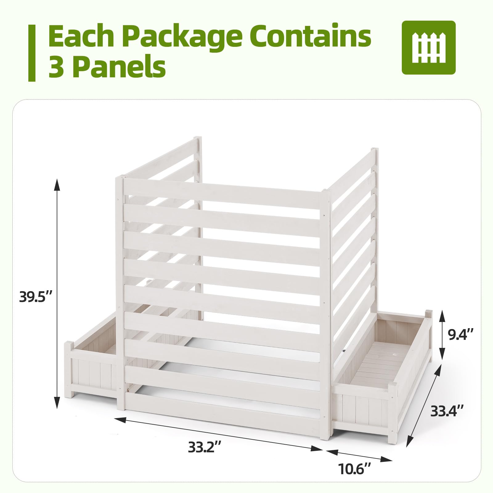 Patio Privacy Panels Panels AVAWING No-Dig AC Unit Panels With