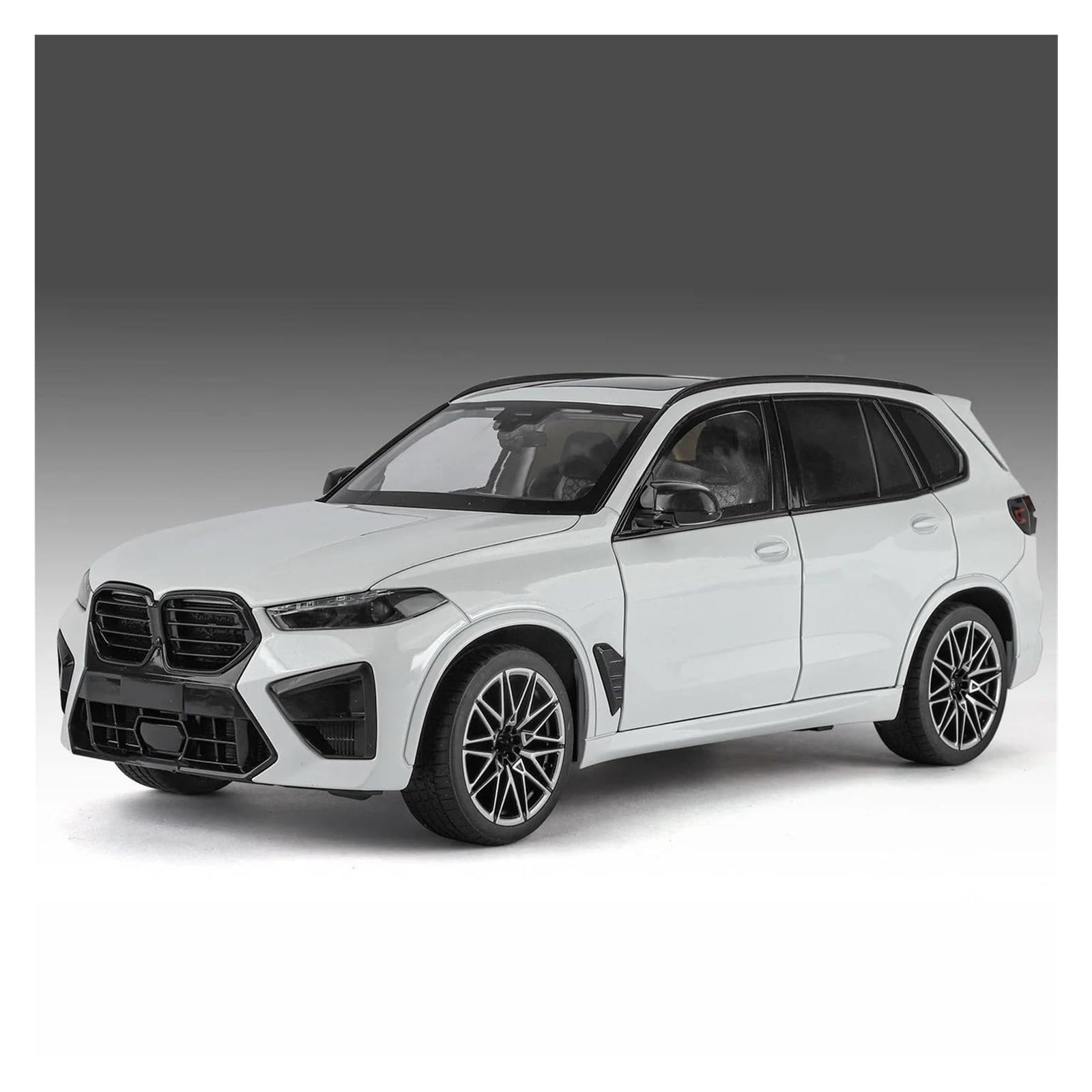 Btwodian Scale Model Car 1:18 For BMW X5M X5 F95 SUV Alloy Diecasts Vehicles Car Model Desk Decoration(White)
