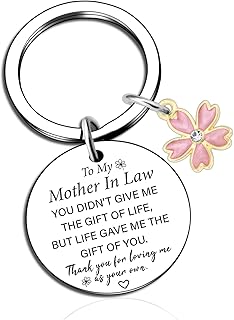 Unique Women Gifts for Birthday, Sentimental Christmas Keychain for Mom, Mom-in-law, Daughter, Daughter-in-law