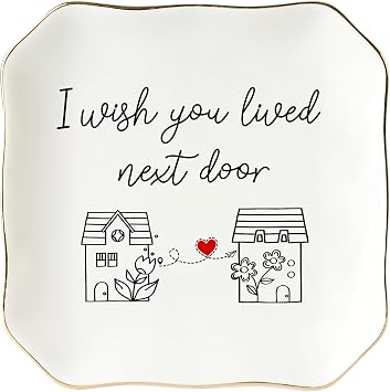 HEXMOZ Friendship Gifts for Women, Best Friend - I Wish You Lived Next Door