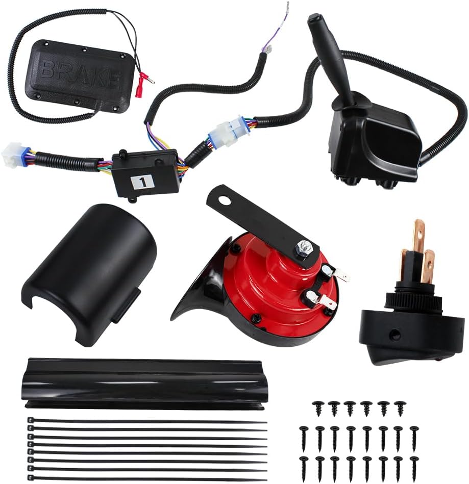 COOL STAR LED Headlight Tail Light Kit Compatible with EZGO TXT Carts 1996-2013 12V Street Legal Light Kit with Turn Signal Wire Harness for Gas and Electric