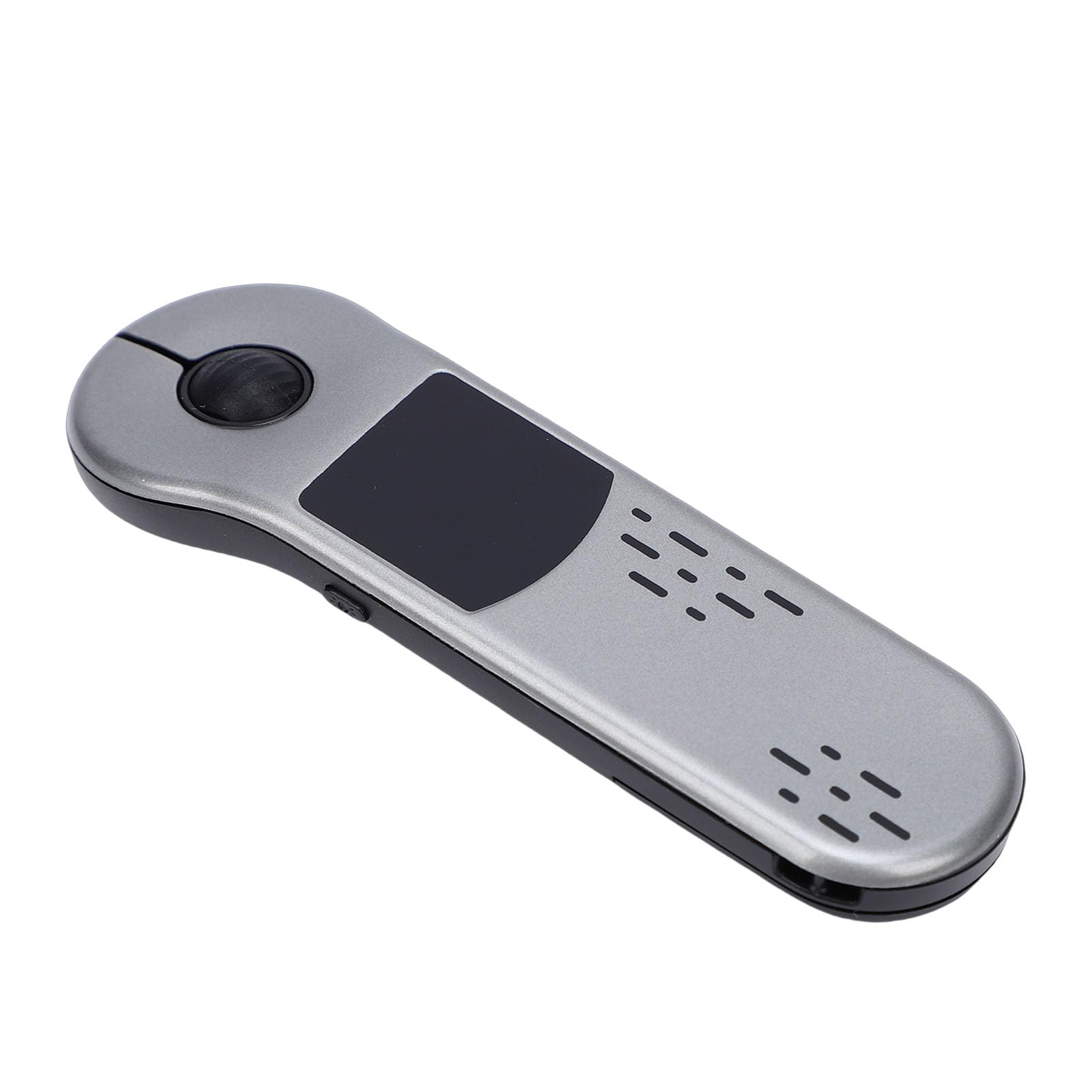 Syrisora Mando a Distancia Inalámbrico para Presentador, Clicker de Presentación Bluetooth Recargable de 2,4G con Panel Táctil para PC y Portátil (Gris)