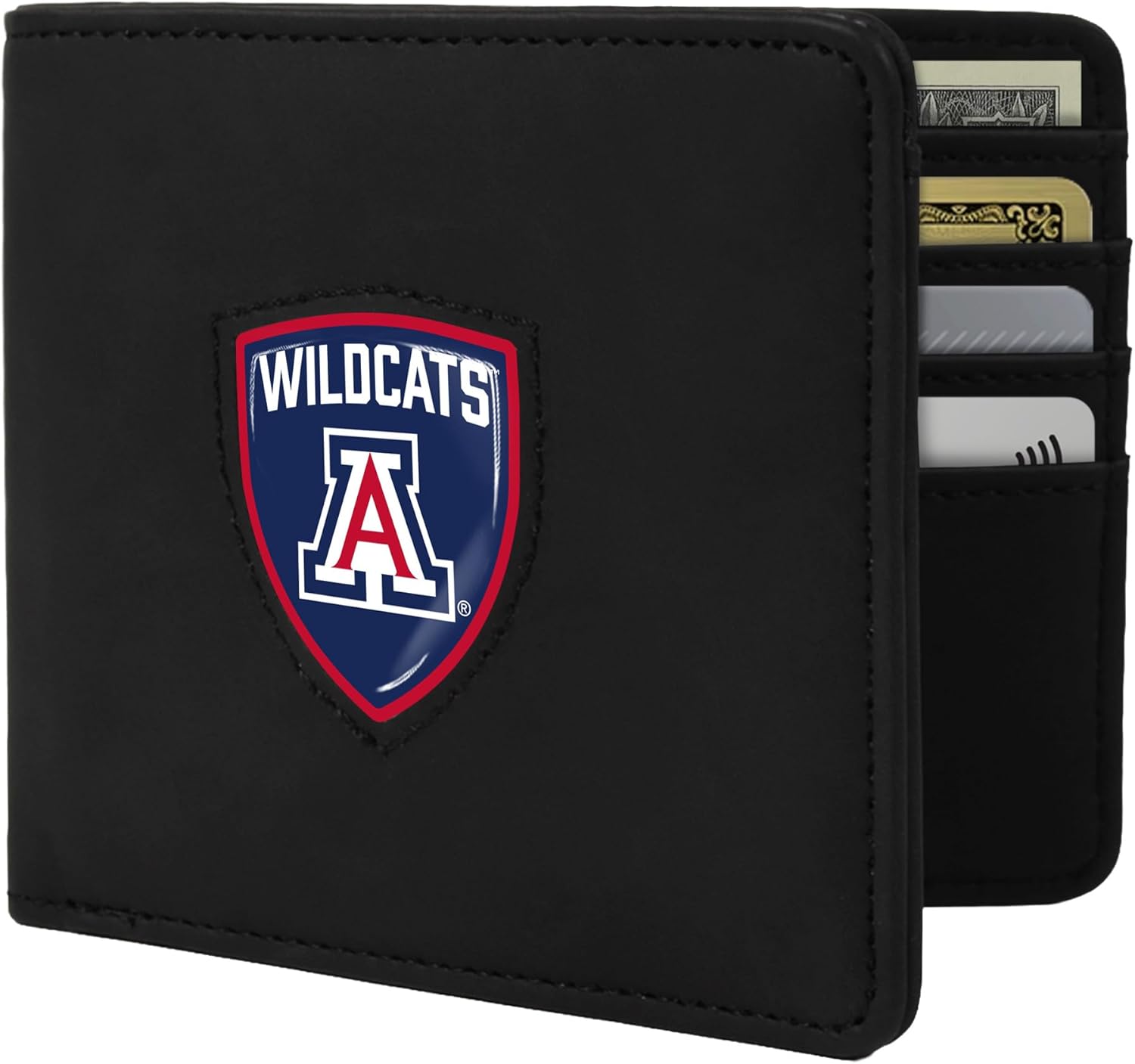Littlearth NCAA Shield Wallet - Officially Licensed Teams In Black & Brown Colors
