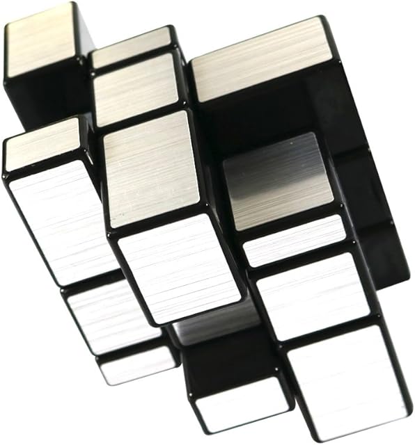FCBB 3x3x3 Mirror Silver Speed Cube Puzzle Black