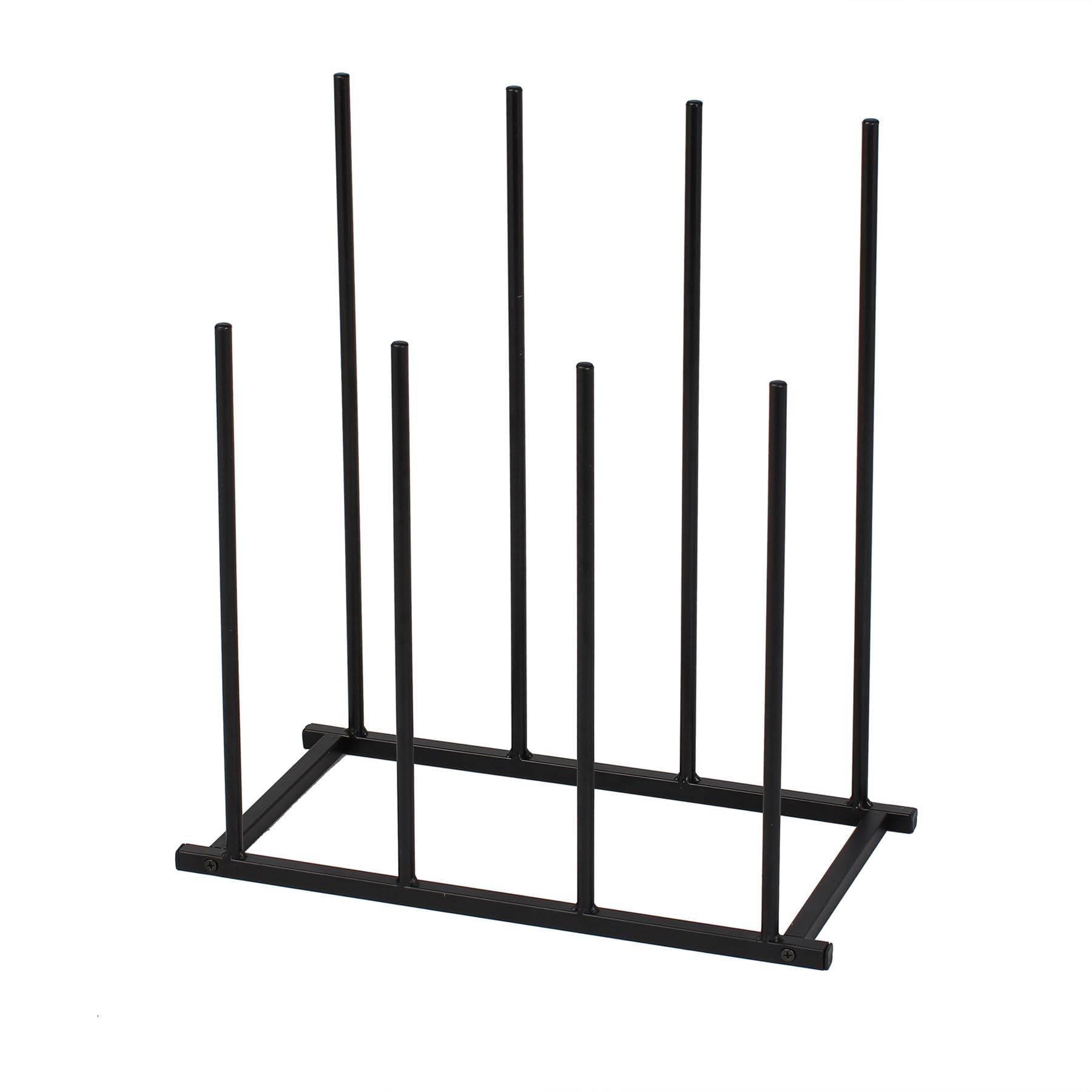 simpa Wellington Boot Rack - Black Metal Design Holds 4 Pairs - Suitable for Indoor and Outdoor Use.
