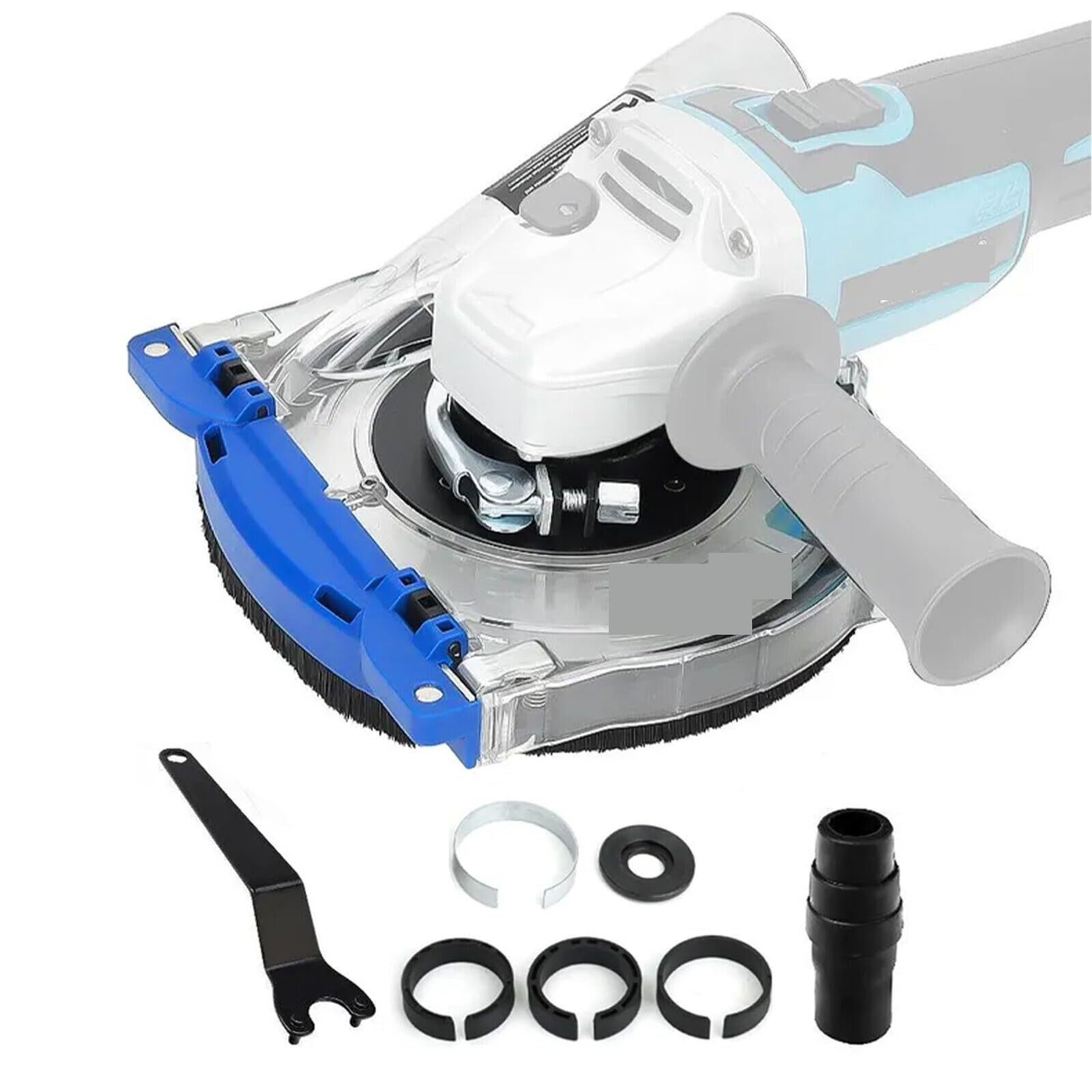 Zklgs B Grinder Dust Shroud, 125Mm Plastic Grinding Dust Shroud Transparent Design For Angle Grinder
