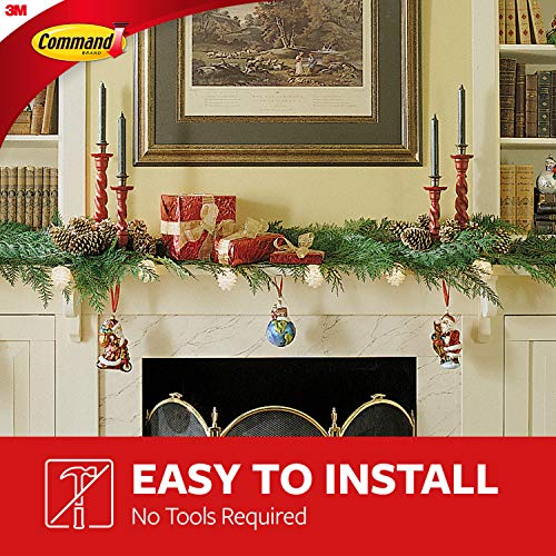 Image of Command Small Decorating Clips, White, 20-Clips, 24-Strips, Decorate Damage-Free