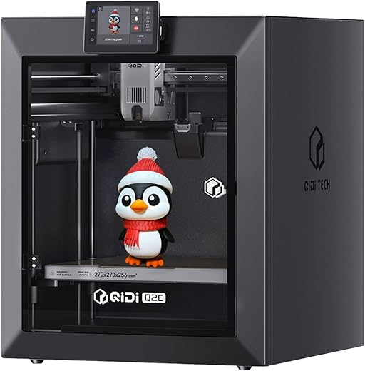 QIDI MAX3 3D Printer, High-Speed Large Size 3D Printers, 600mm/s Fast Print, Fully Auto Leveling, 65℃ Chamber Heat, All-Around & High Precision Industrial Grade, Large Printing Size 12.8×12.8×12.4"