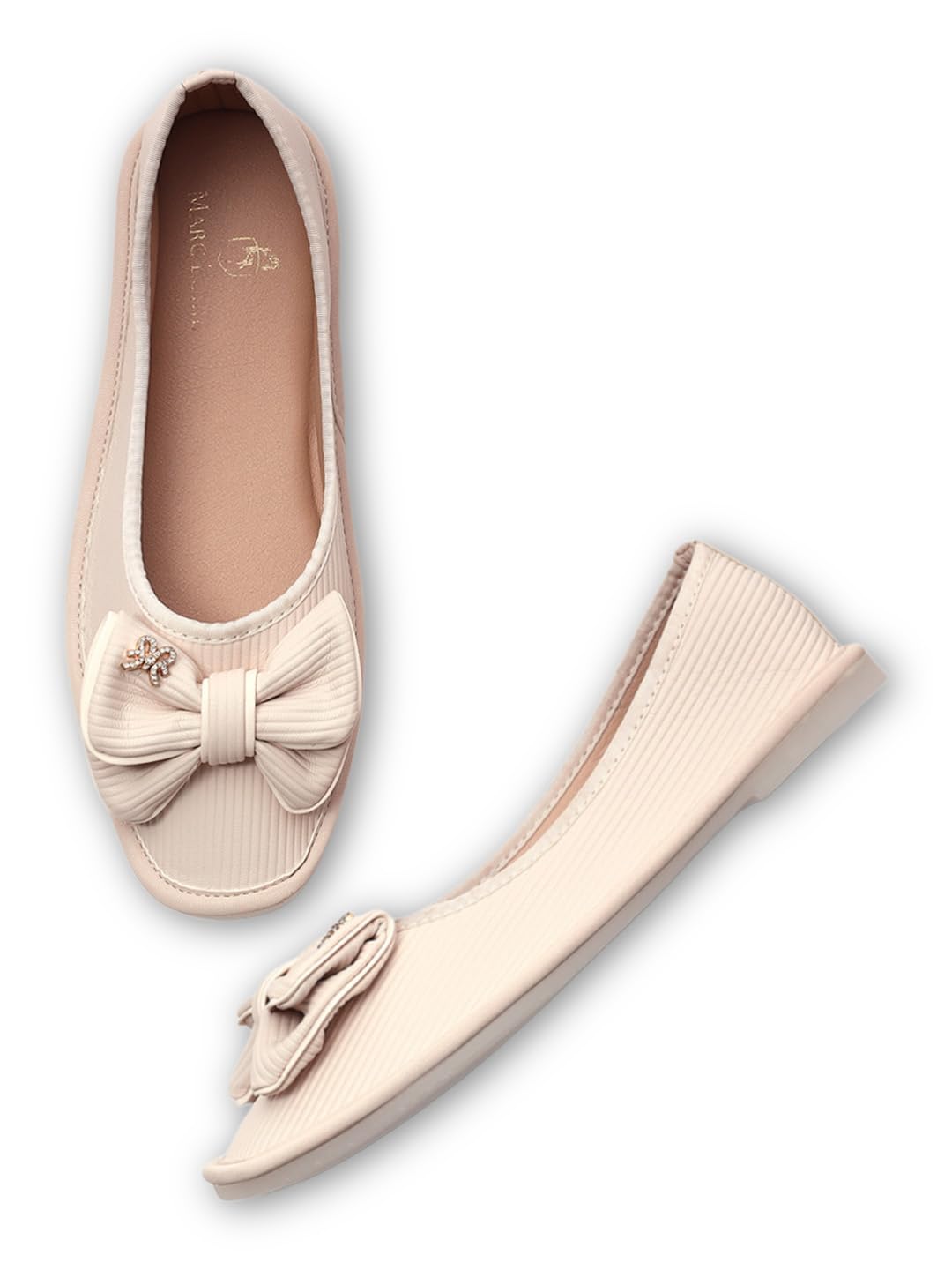 Women's PU Slip-On Casual Ballerinas | Solid | Round Toe-image-23