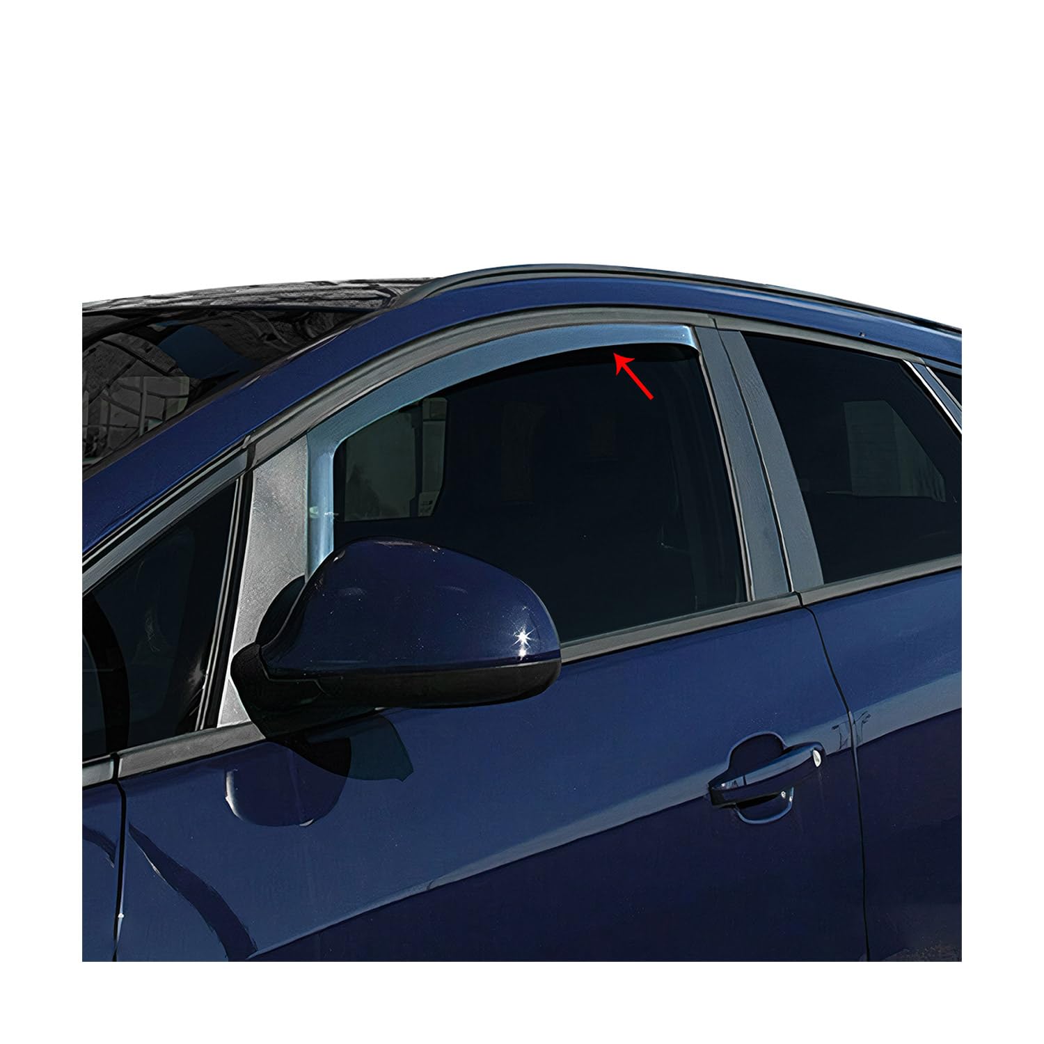Deflectores Aire Regenabweiser Compatible con Mercedes A Klasse W169 2004-2012 5tür Dunkel 2X