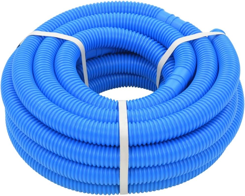 vidaXL Durable Pool Hose Reel - Low-Density Polyethylene (LDPE) - 39.7'/1.3" - Divisible - UV and Weather - Ideal for Filter Pumps, Skimmers and Cleaning Accessories - Blue