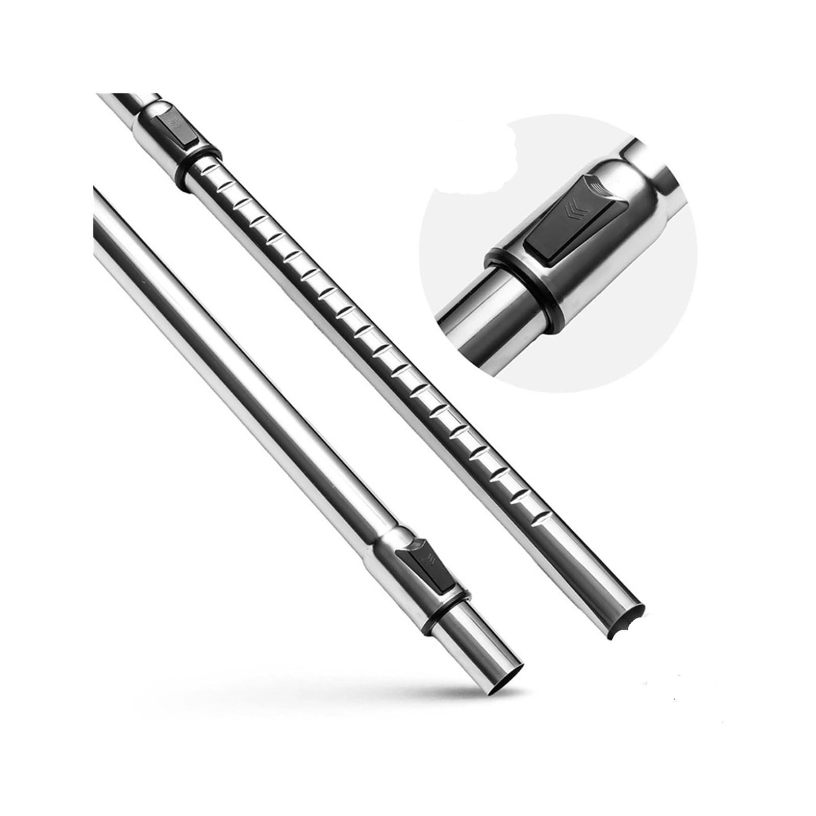 Staubsaugerrohr Teleskoprohr, Anschluss Universalrohr, passend for die meisten Modelle, Staubsaugerrohr(Silver 32mm)