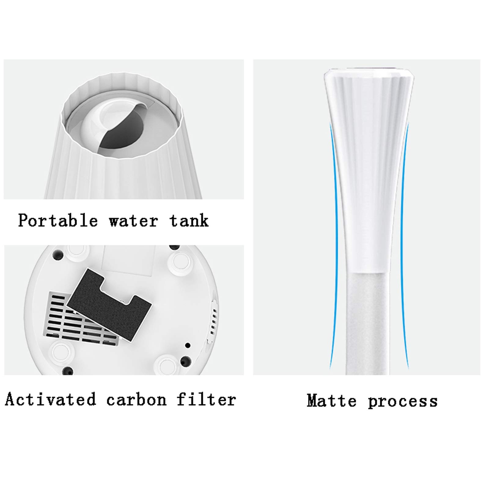 Humidificadores Humidificador De Pie De Gran Capacidad De 55 L Hogar Dormitorio Silencioso Humidificador De Niebla Grande Mujeres Embarazadas Y Bebés Difusor，