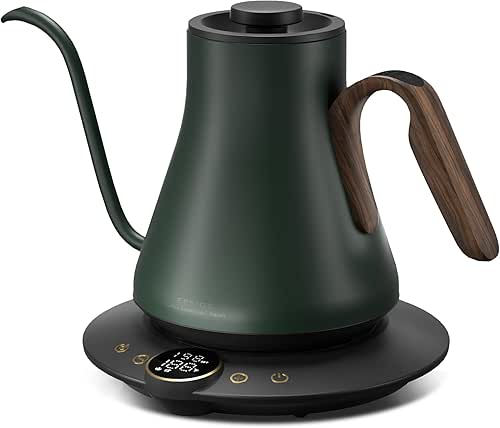 Gooseneck Electric Kettle with ±1℉ Temperature Control for Pour Over