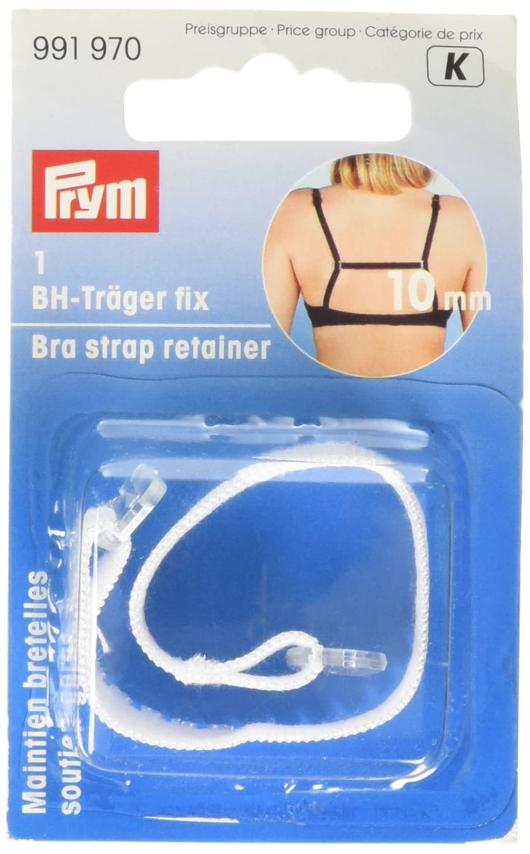 PRYM-Consumer Bra Strap Retainer 10 mm White