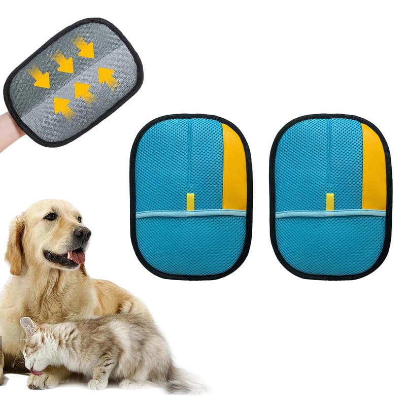 The Magic Brush Pet Hair Remover, Extra Thick and Durable Grooming Electrostatic Pet Hair Removal Glove, Dog Hairs Remover Glove for Cat Dog