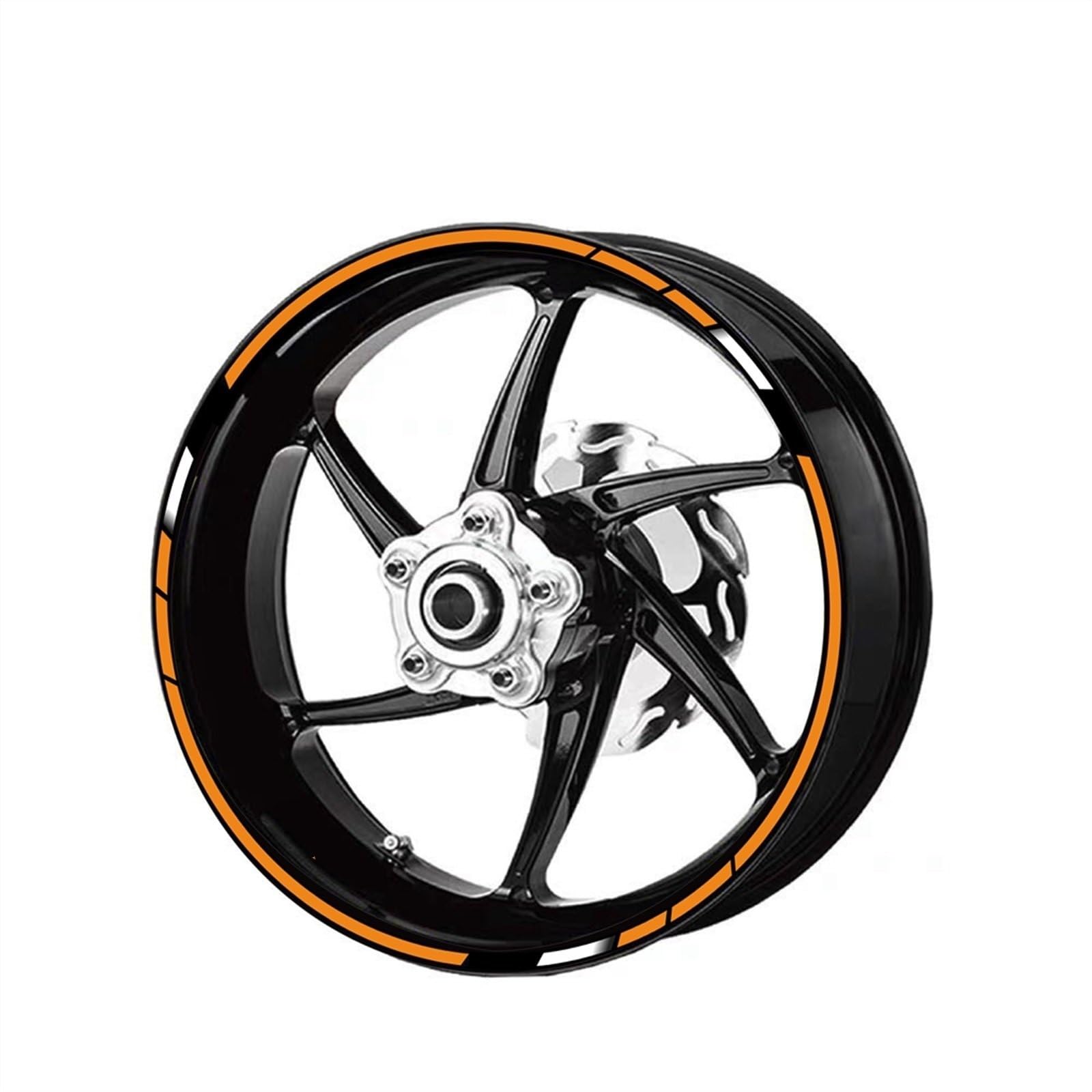 Motorcycle for HRC CBR1000RR CBR600RR CBR500R CBR300R CBR250R CBR 650R Wheel Stickers Reflective Rim Strips Decals(Color6)