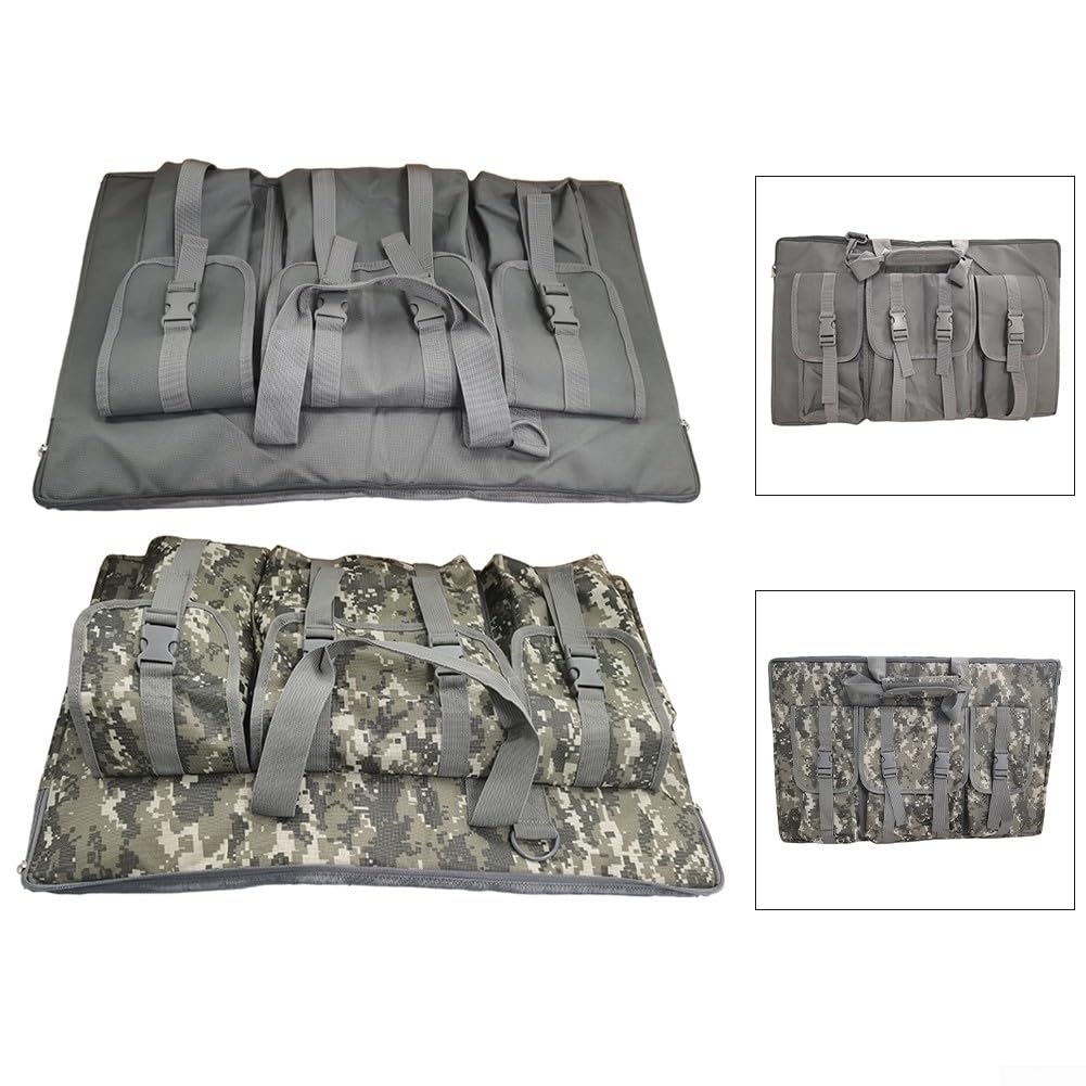 Estuche rígido para kit Starlink, bolsa de almacenamiento de viaje impermeable, protección de antena, equipo al aire libre, tela Oxford, camuflaje gris (gris)