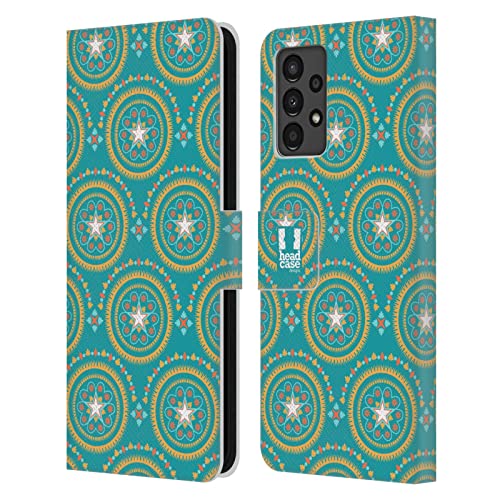 Étui Étoiles Bohémiennes Turquoise pour Samsung Galaxy A13 idéal pour vos sorties et voyages