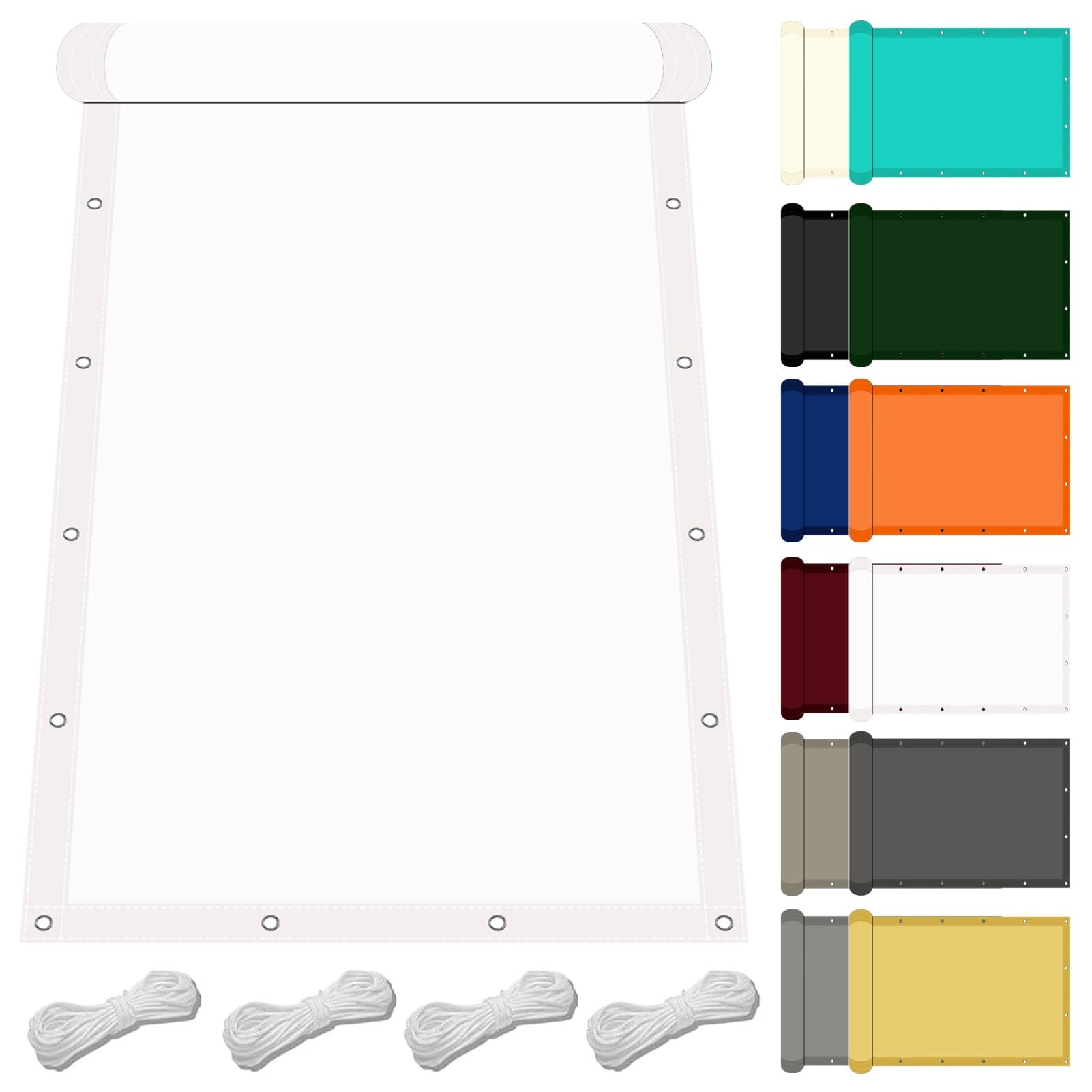 Toldo vela rectangular de sombra impermeable 1.3x1.4 para exterior