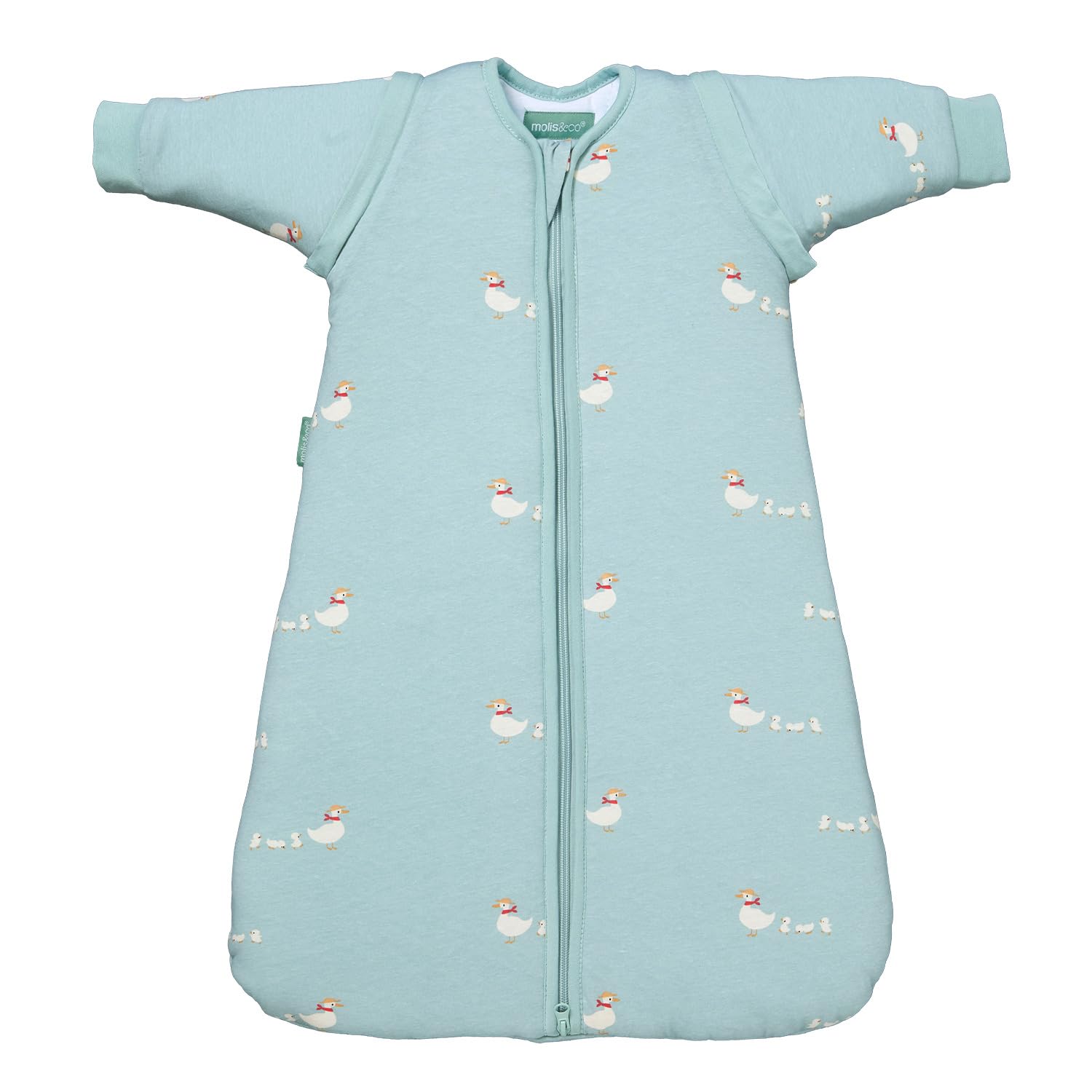 Molis&co Baby Schlafsack abnehmbare Ärmel und Socken |5 TOG Ganzjahres Schlafsack