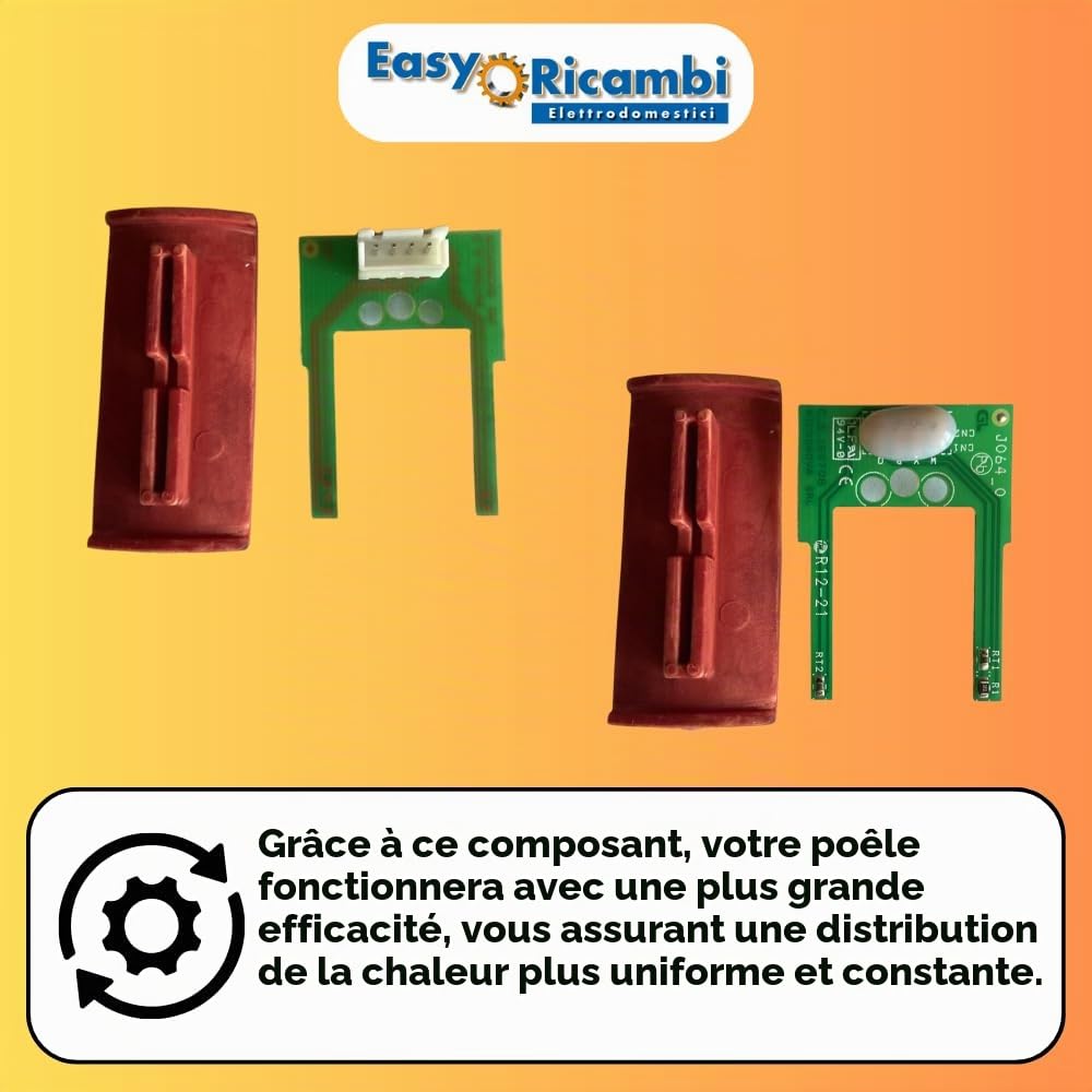 Débimètre capteur de débit d'air pour poêle à granulés edilkamin dalzotto la nordique extraflame - Support rouge