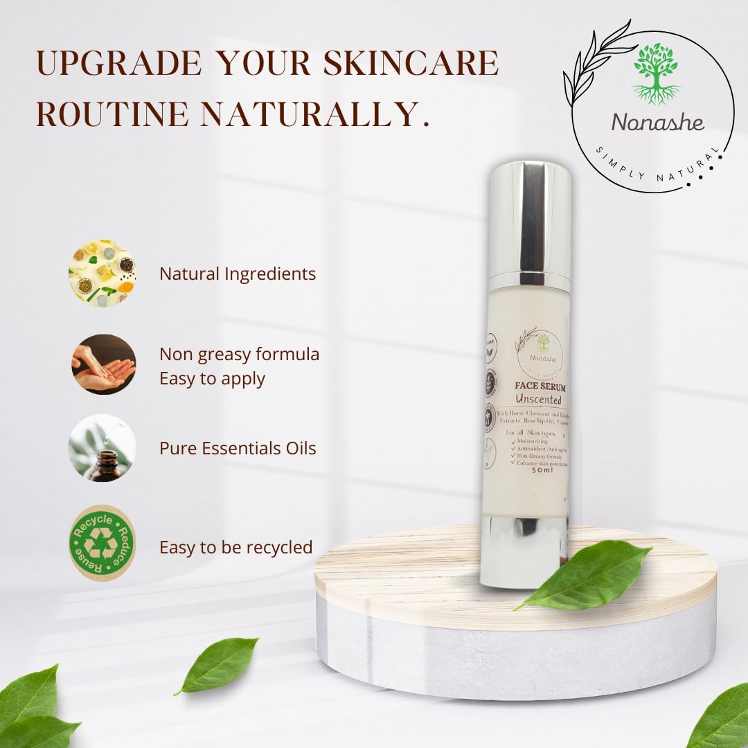 Nonashe Handmade Skincare Kit for Men Beard Oil + Face Serum, Natural Ingredients, for Healthy Moisturise, Anti Ageing - Image 4