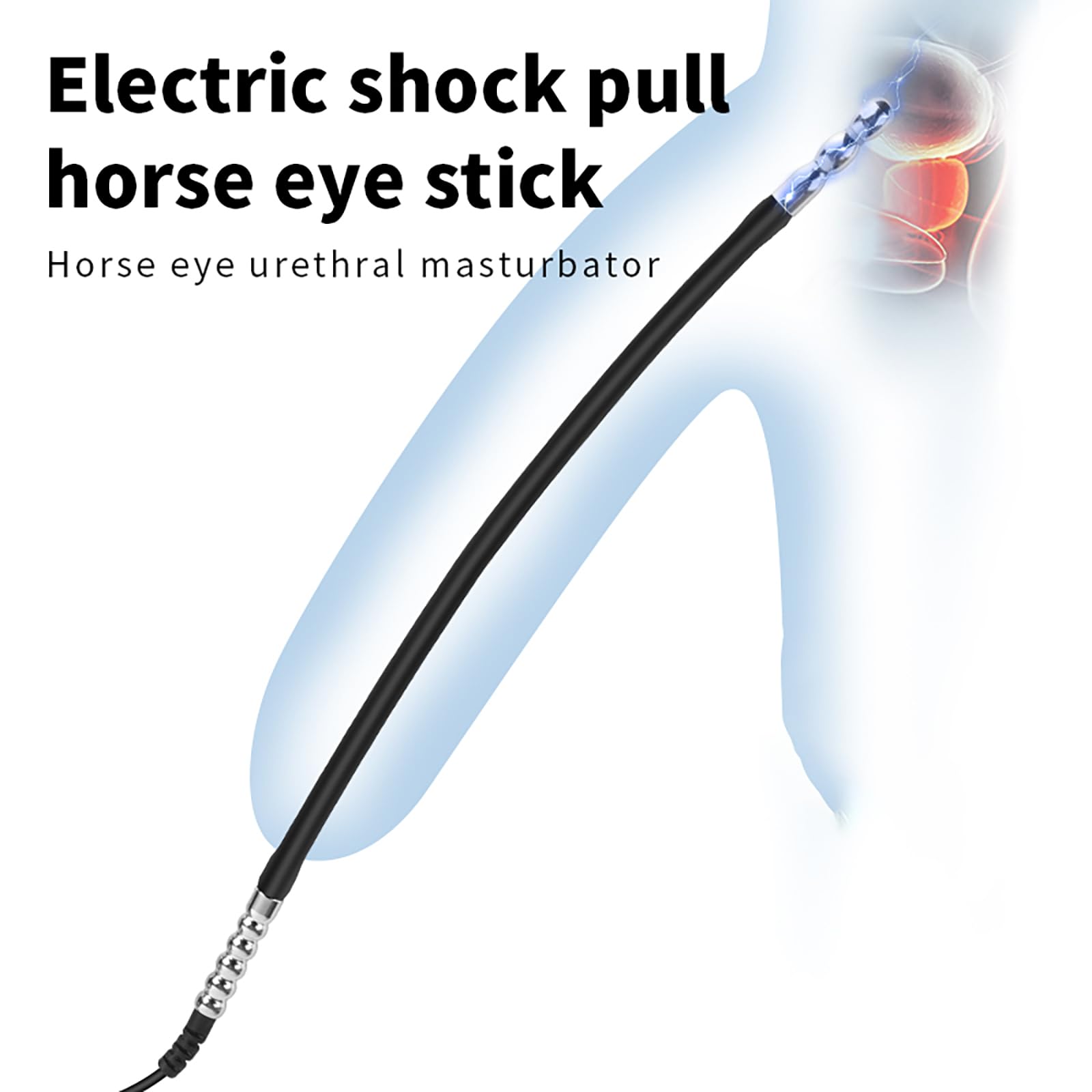 Electro Sex Penis Plug Vibratore Del Pene in Silicone Dilatatori Uretrali Uomo Stimolazione Uretrale Masturbazione Giocattolo Sessuale (L)