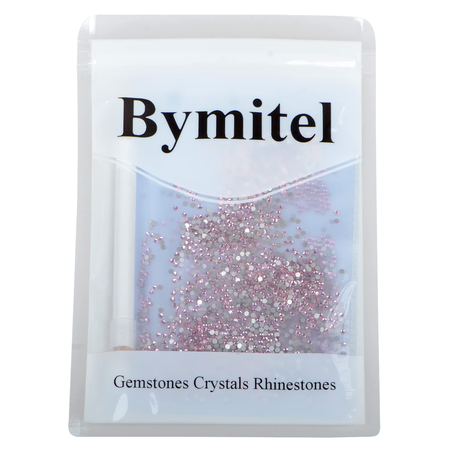 2880 strass artistici per unghie, non termoadesivi, rotondi, con retro piatto, in vetro, per la creazione di gioielli fai da te, con una penna (ss6, 2880 pezzi, rosa tenente)