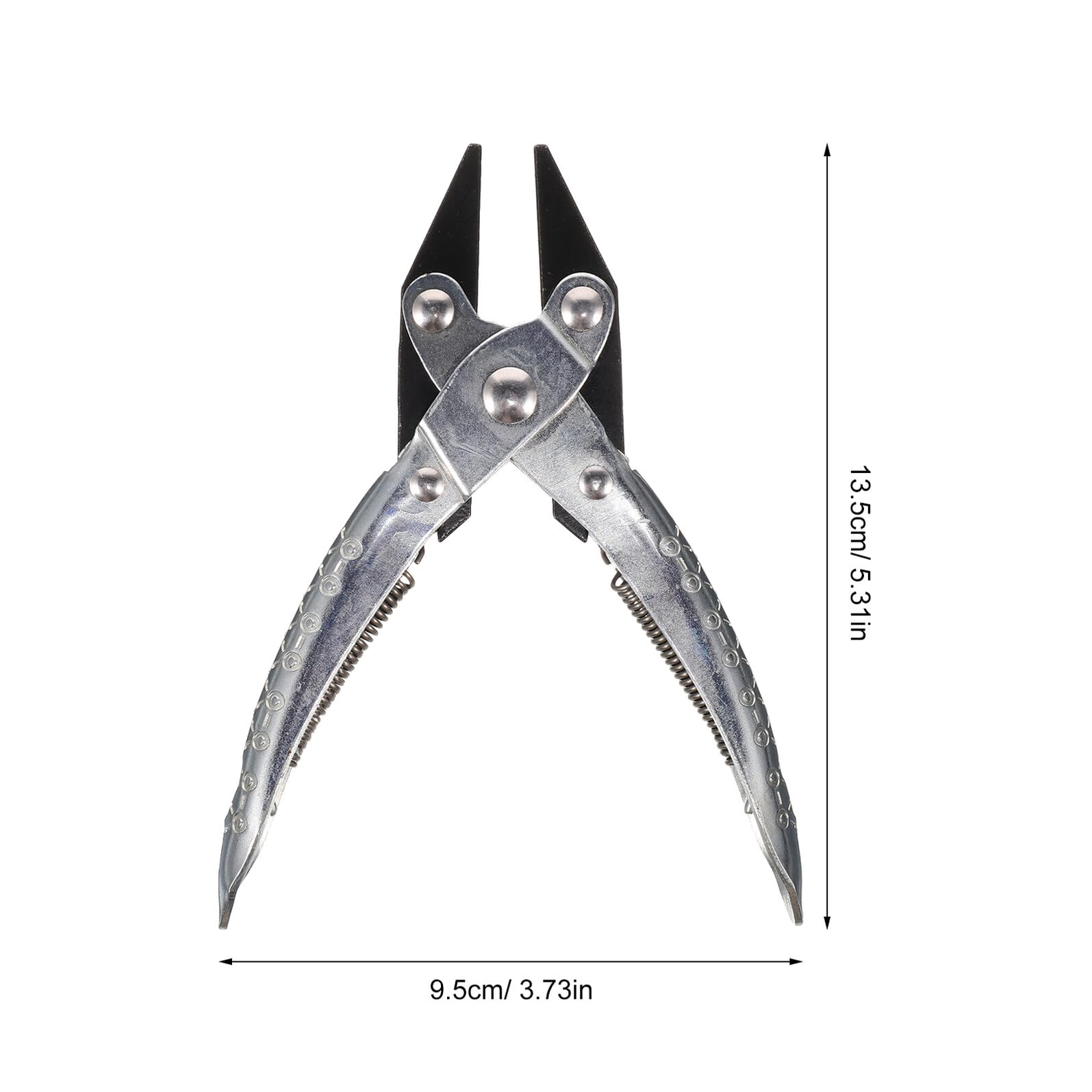 Hemobllo Pinze per Gioielli a Becchi Piatti Molla Pinze a Ganasce Parallele per Creazione e Riparazione di Gioielli Strumenti Manuali Precisi per Lavori Artigianali di Bigiotteria Adulta